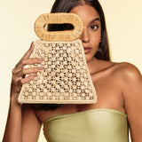APAYA Handbags Natural with Camel Zoe Camel/Natural