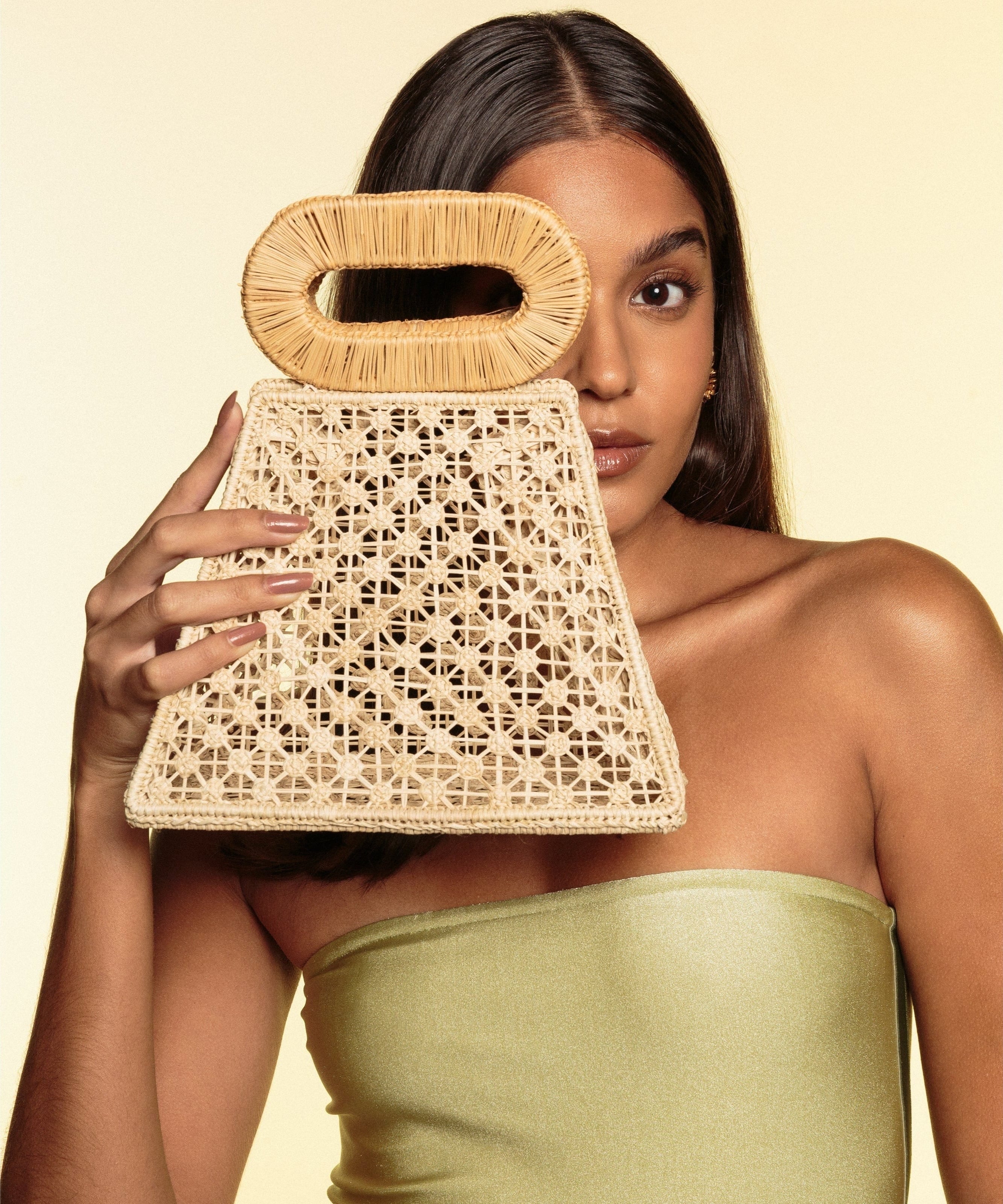 APAYA Handbags Natural with Camel Zoe Camel/Natural