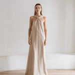 Ashley Stambouli Dress Haze Halter Maxi Dress