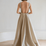 Ashley Stambouli Dress Mocha Gown