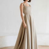 Ashley Stambouli Dress Mocha Gown