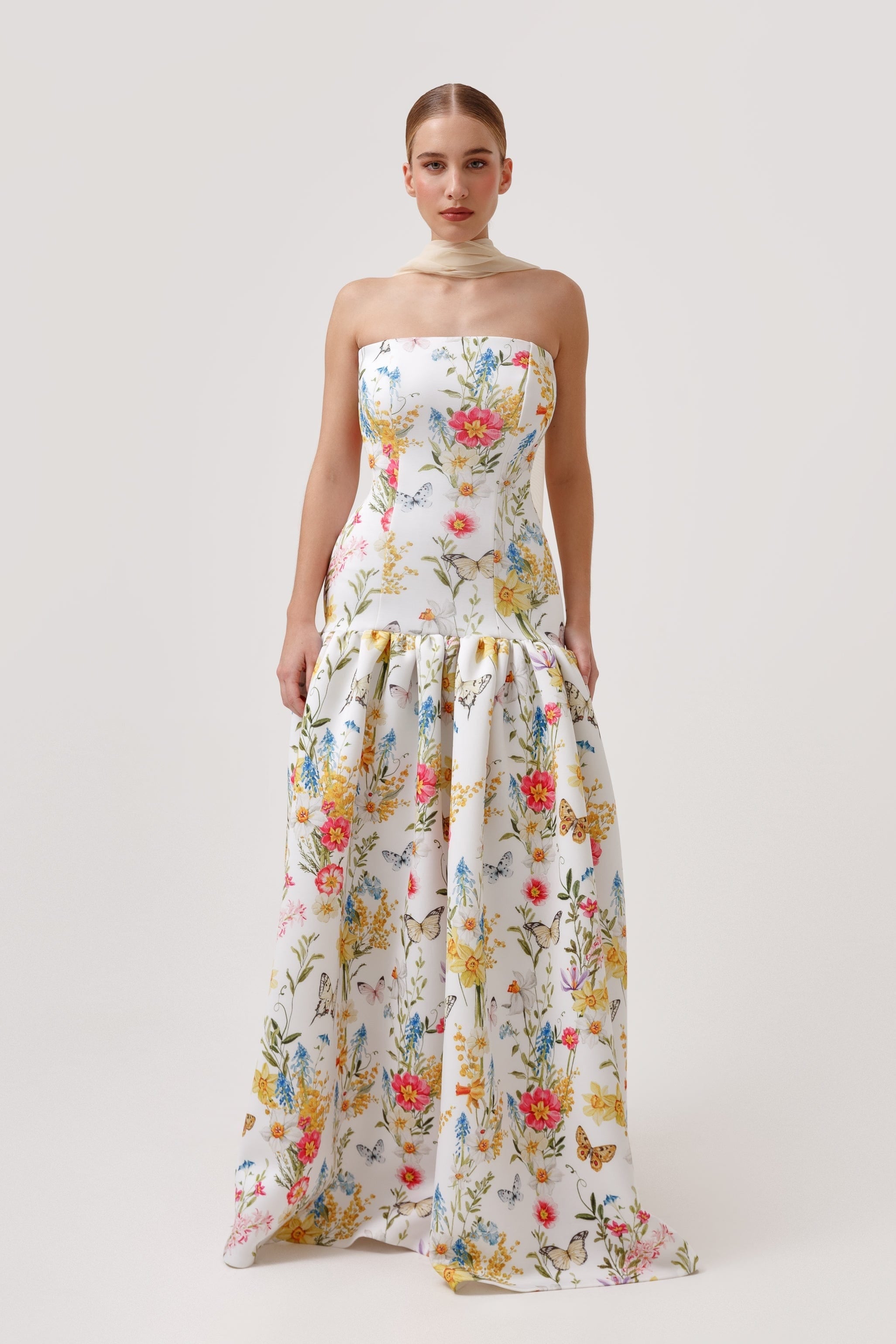 Ashley Stambouli dress Rose Gown