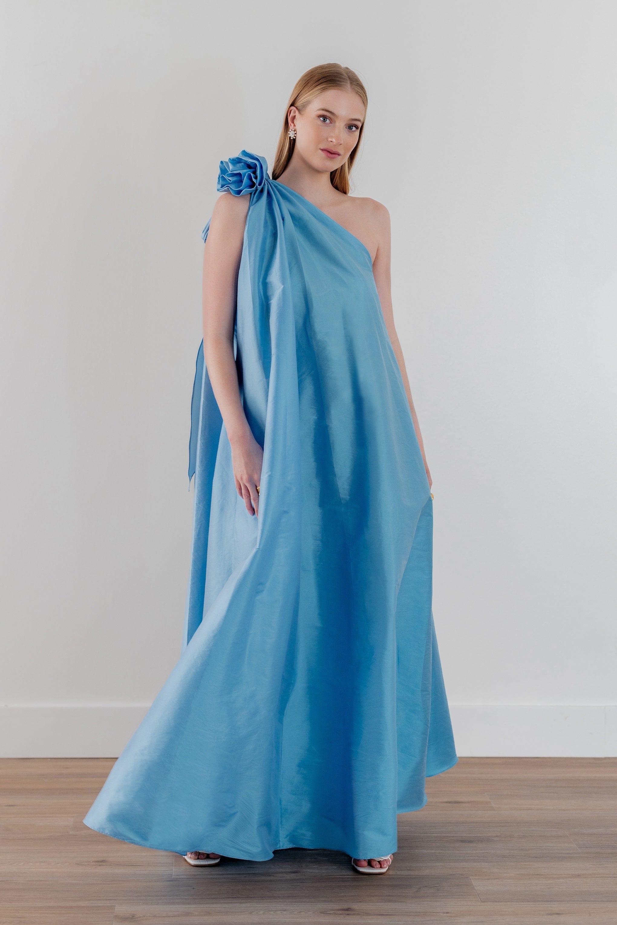 By Watters Dress XS / Cornflower Blue Bloom