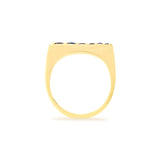 Campbell + Charlotte Ring The Edge Tapered Stacking Ring - Blue Sapphire