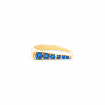 Campbell + Charlotte Ring The Edge Tapered Stacking Ring - Blue Sapphire