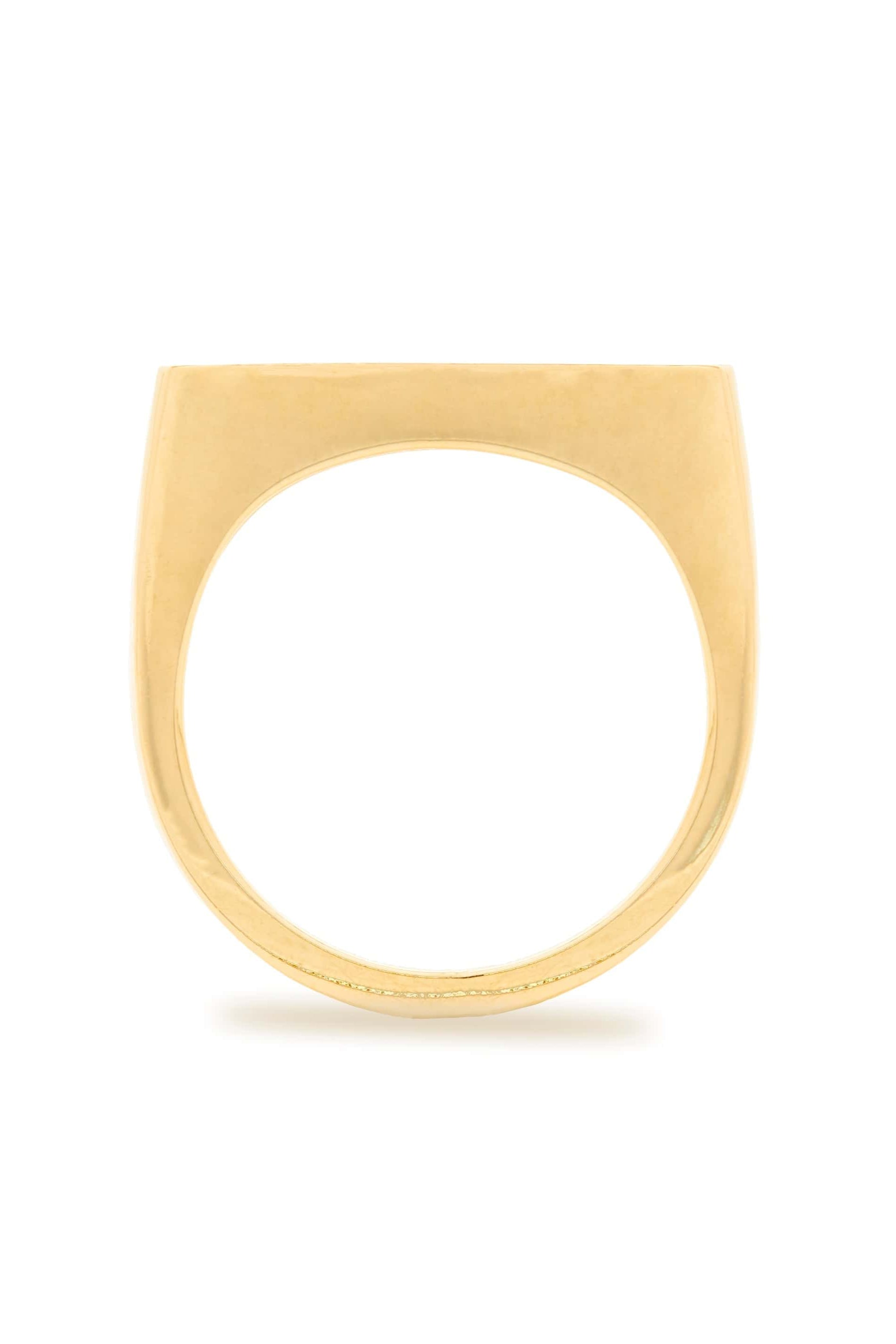 Campbell + Charlotte Ring The Edge Tapered Stacking Ring - Gold