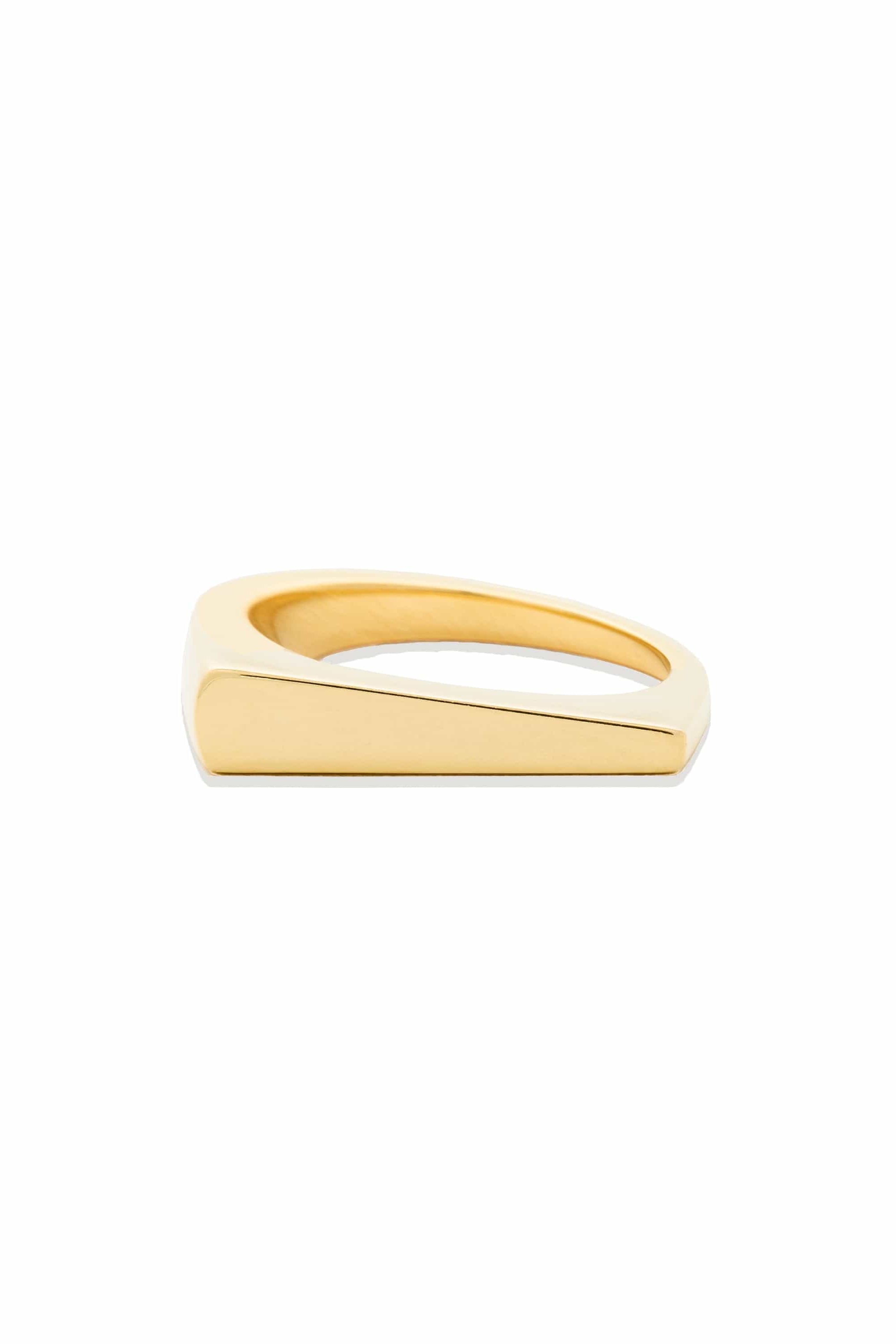 Campbell + Charlotte Ring The Edge Tapered Stacking Ring - Gold