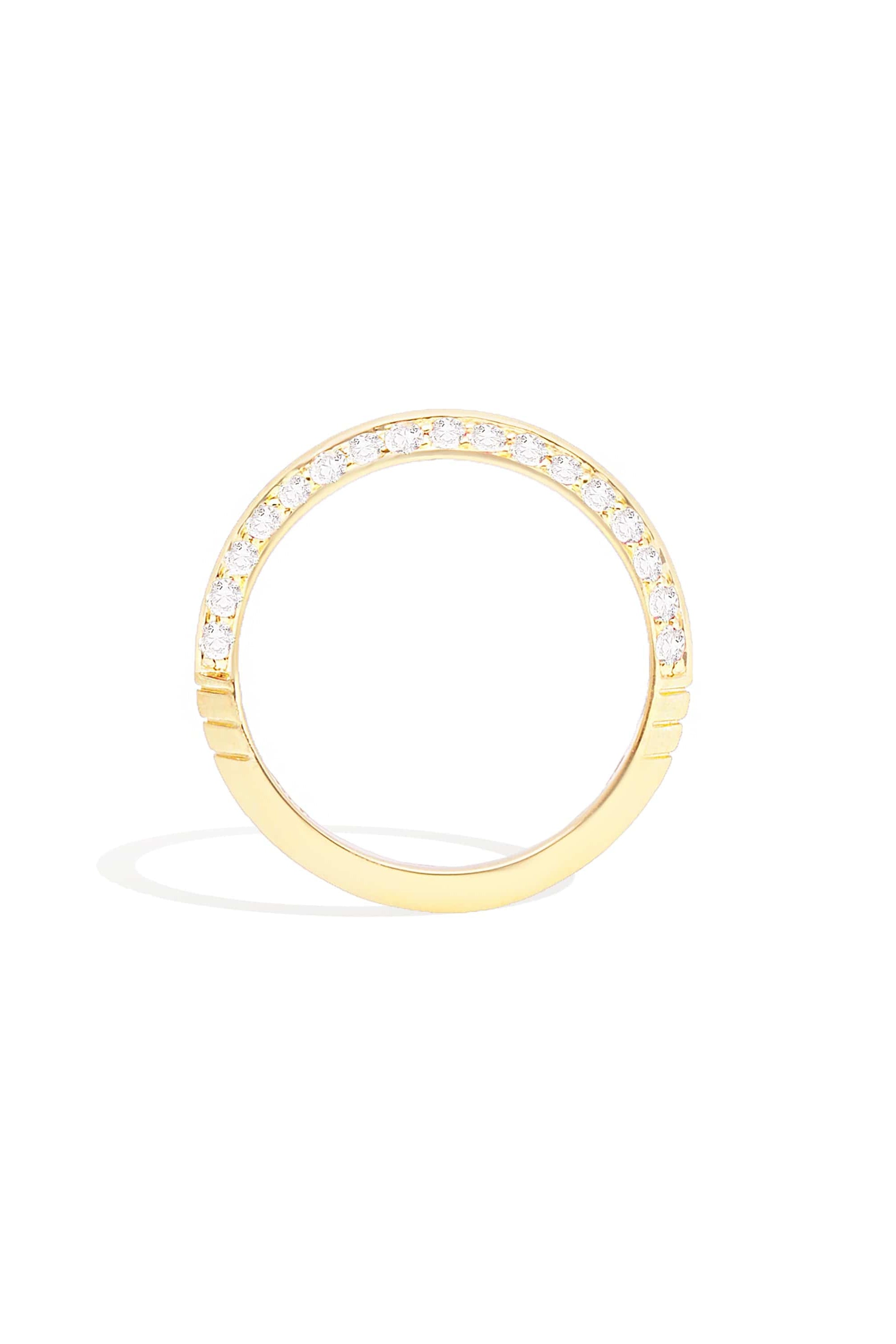 Campbell + Charlotte The Crew Knife Edge Stacking Ring - Diamond