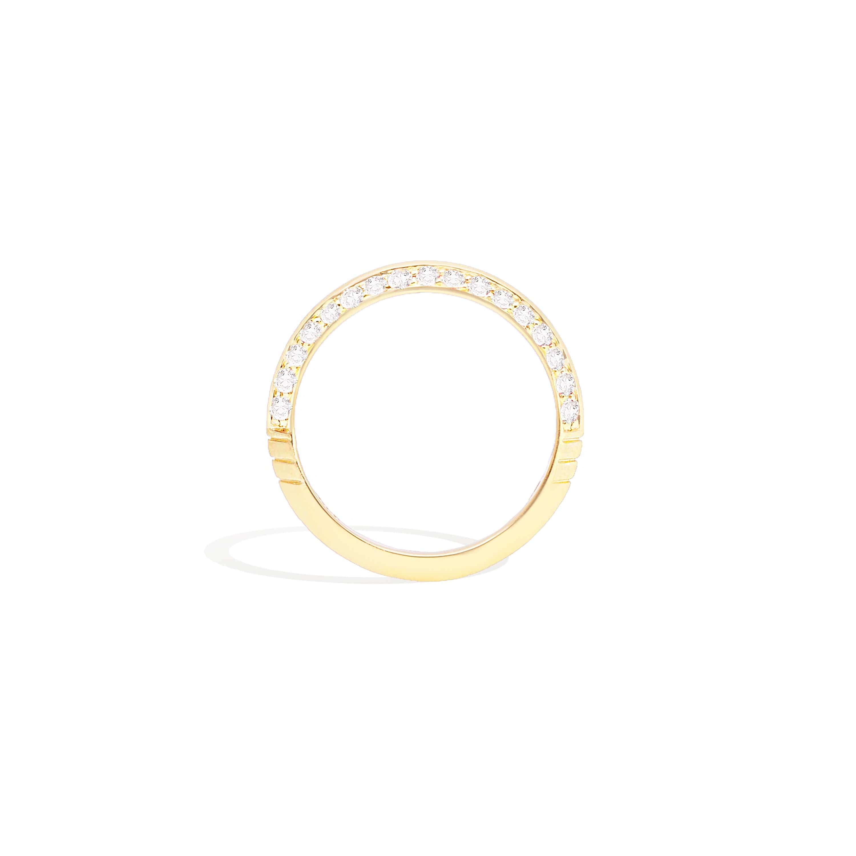 Campbell + Charlotte The Crew Knife Edge Stacking Ring - Diamond