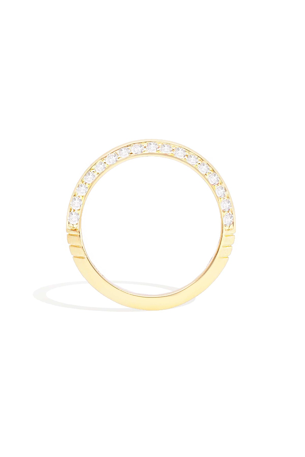 Crew Knife Edge Stacking Ring Diamond