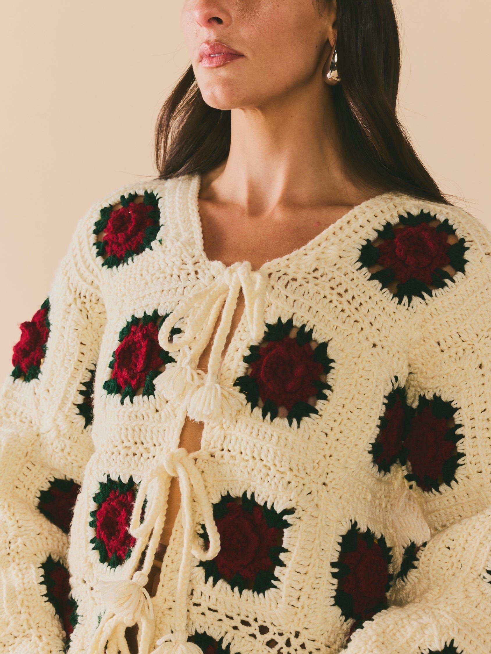createnet Round Top Sweater Jacket