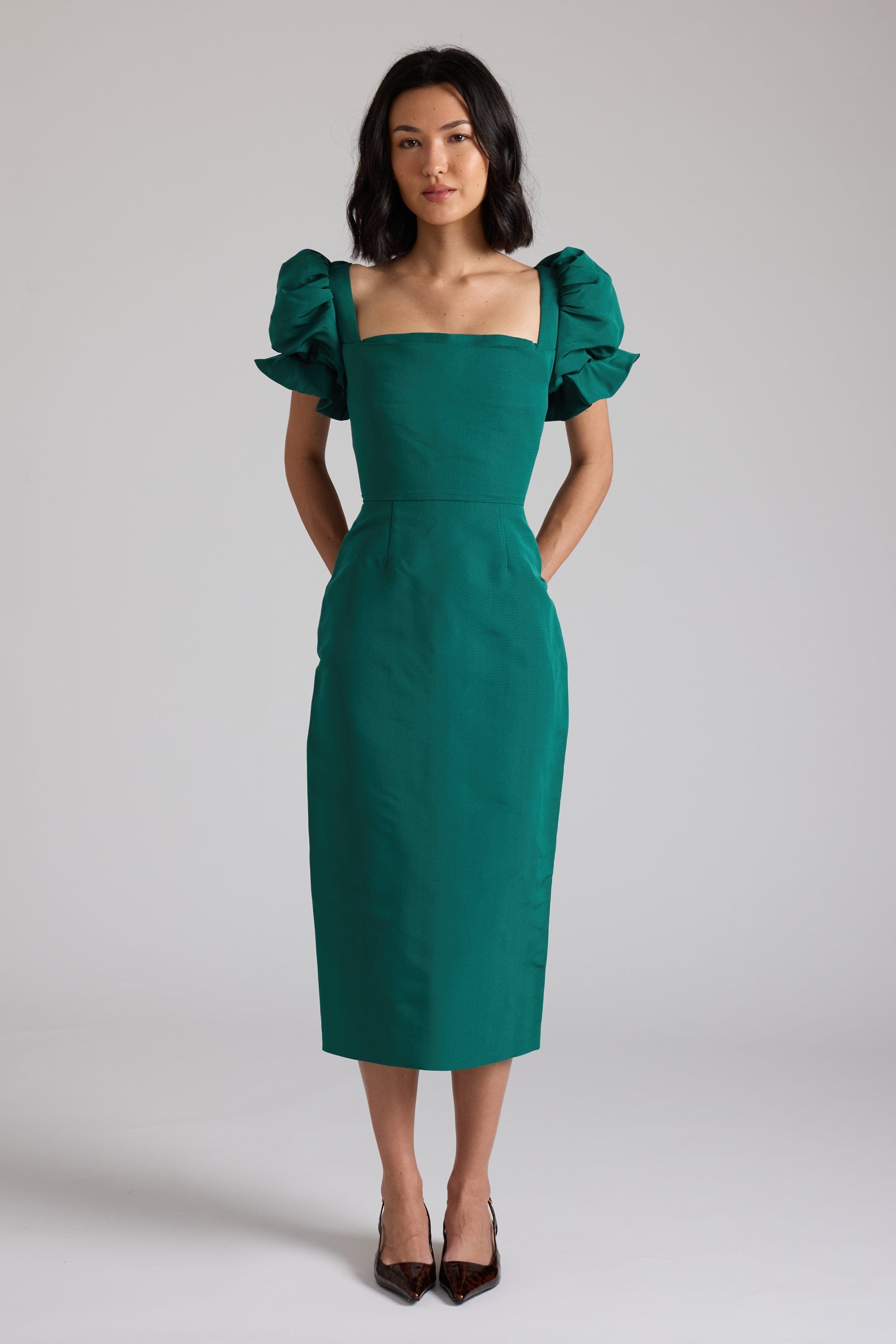 Damaris Bailey dresses Rose Dress Evergreen