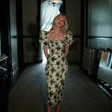 Damaris Bailey dresses Rose Dress Green Floral