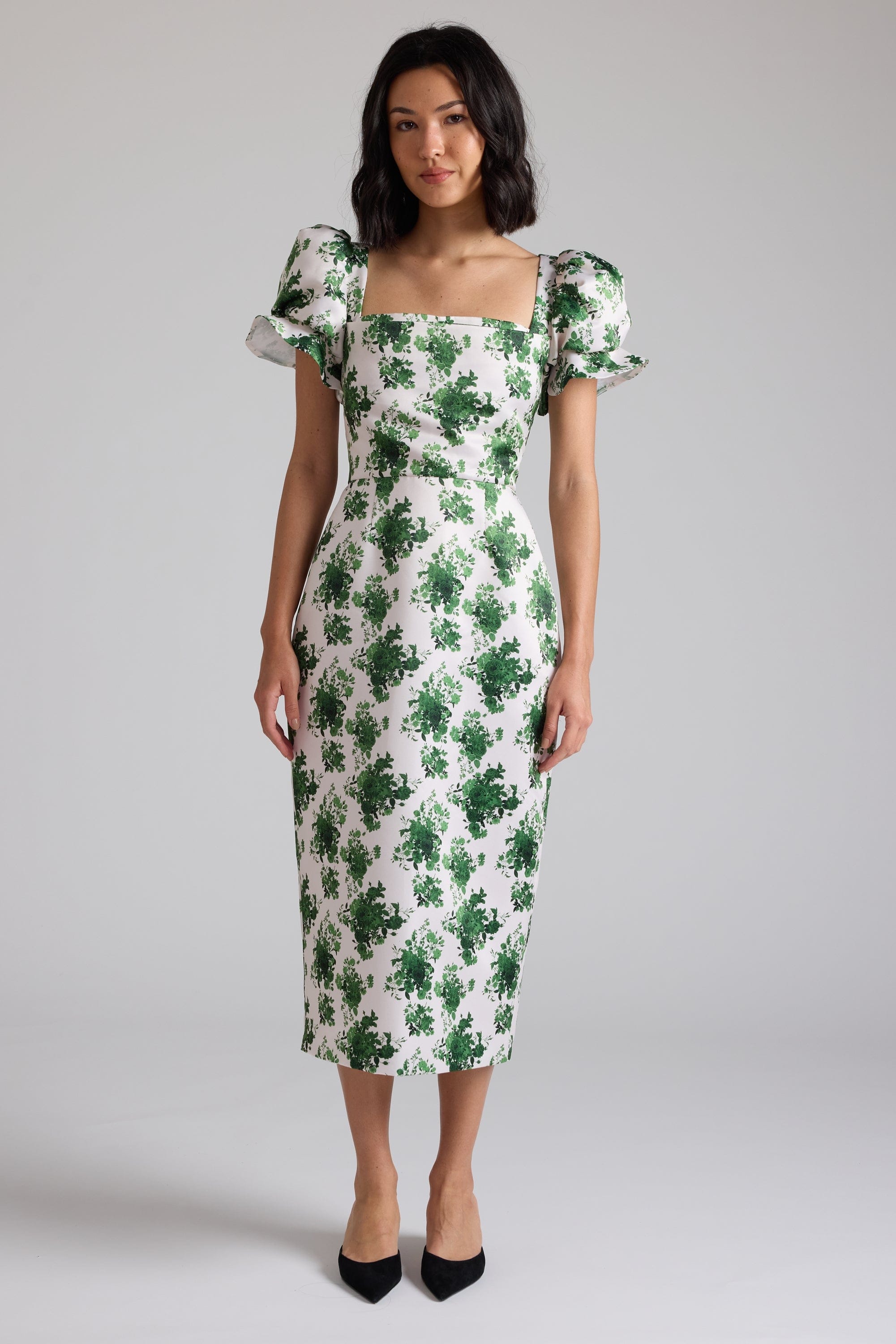 Damaris Bailey dresses Rose Dress Green Floral