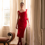 Damaris Bailey Skirt Rosso Skirt Red Satin