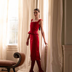 Damaris Bailey Skirt Rosso Skirt Red Satin