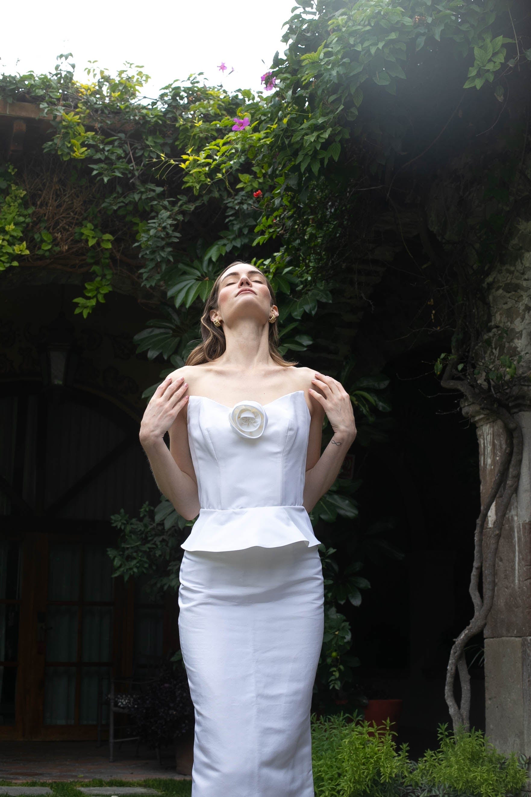 Damaris Bailey Top Delicias Corset Top, White
