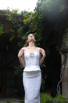 Damaris Bailey Top Delicias Corset Top, White