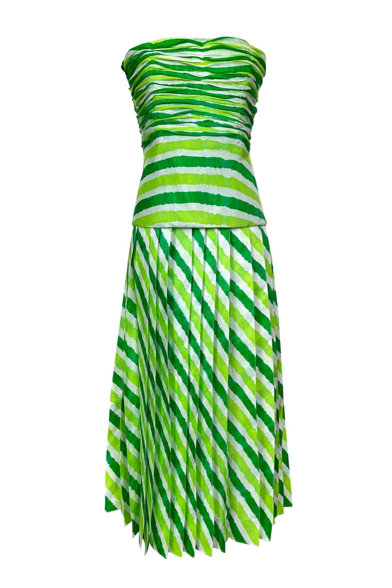 De Castro 2 Piece Skirt Set Custom size Green Leheriya Set