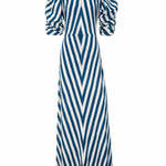 De Castro Dress Blue Illusion Dress