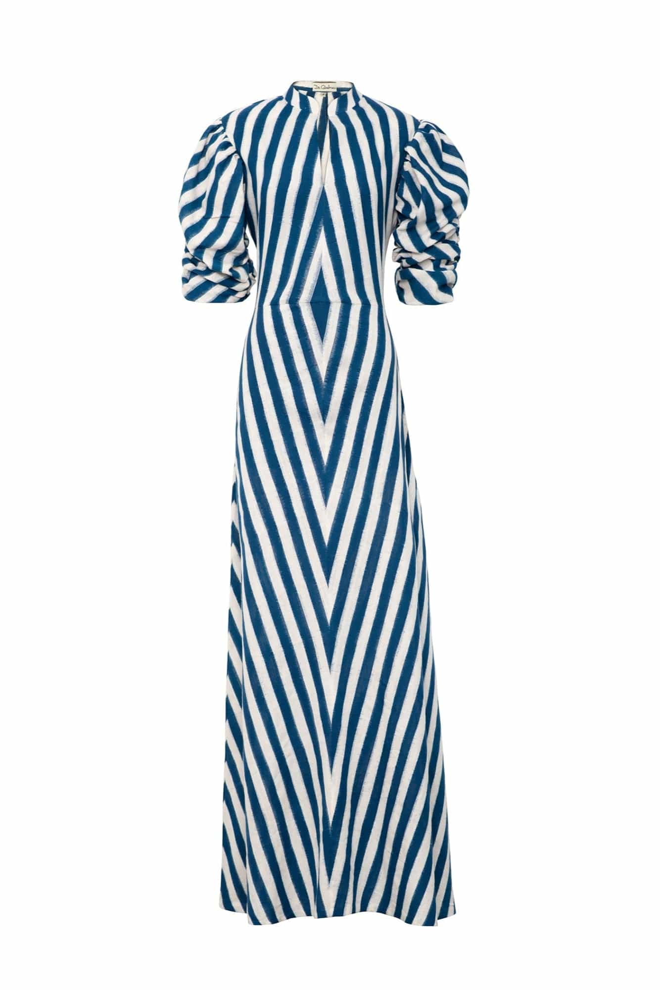 De Castro Dress Blue Illusion Dress