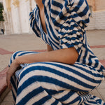 De Castro Dress Blue Illusion Dress