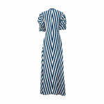 De Castro Dress Blue Illusion Dress