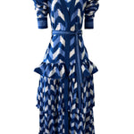 De Castro Dress Waves Lapis Lazuli Dress