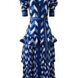 De Castro Dress Waves Lapis Lazuli Dress