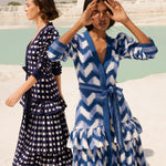 De Castro Dress Waves Lapis Lazuli Dress