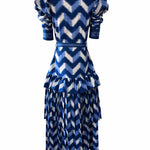 De Castro Dress Waves Lapis Lazuli Dress