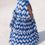 De Castro Dress Waves Lapis Lazuli Dress