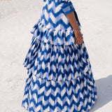 De Castro Dress Waves Lapis Lazuli Dress