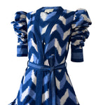 De Castro Dress Waves Lapis Lazuli Dress