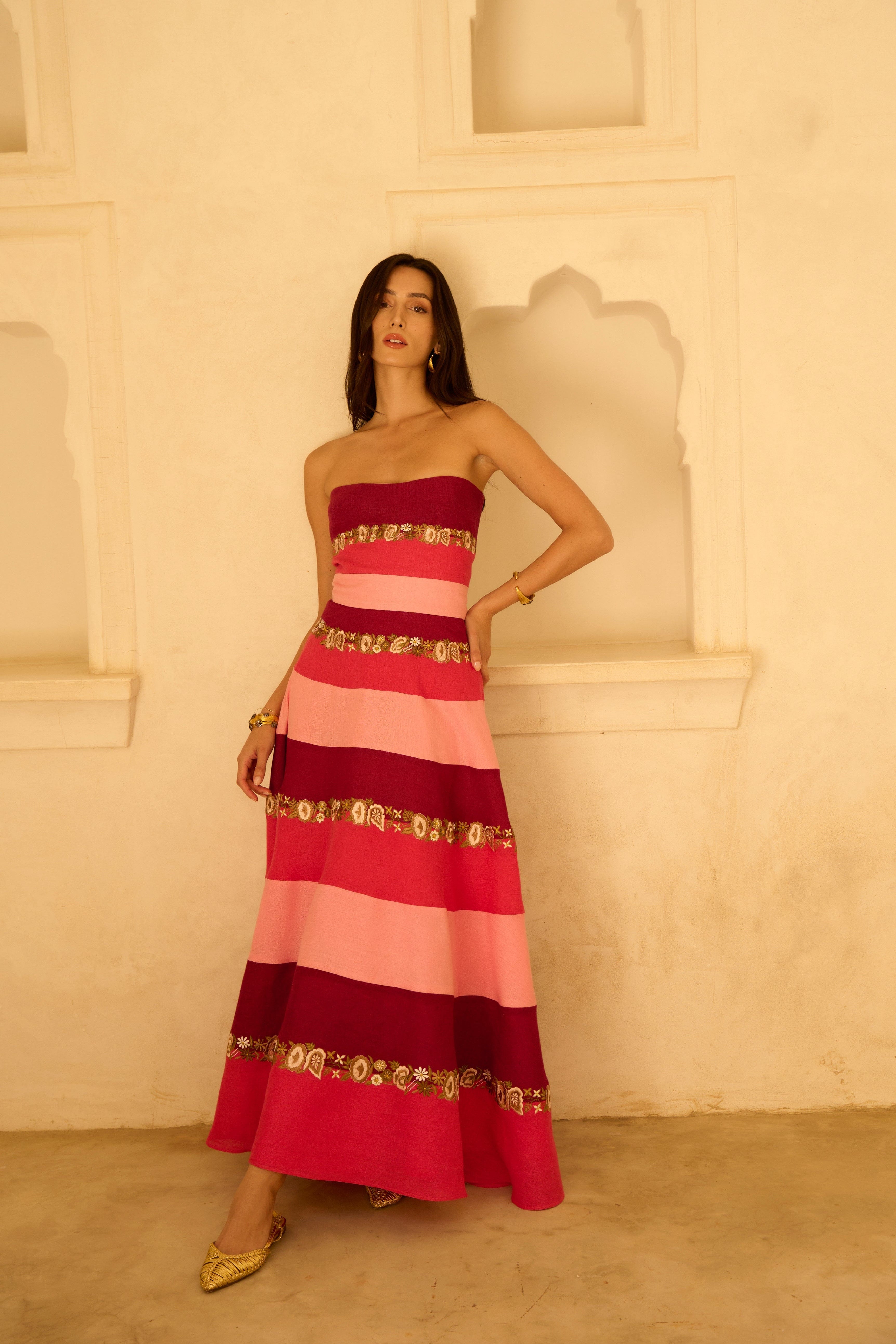 striped bridesmaid dresses Striped Bridesmaid Dresses