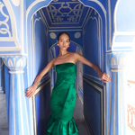 De Castro Dresses Emerald Mermaid Gown
