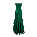 De Castro Dresses Emerald Mermaid Gown