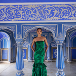 De Castro Dresses Emerald Mermaid Gown