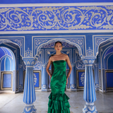 De Castro Dresses Emerald Mermaid Gown