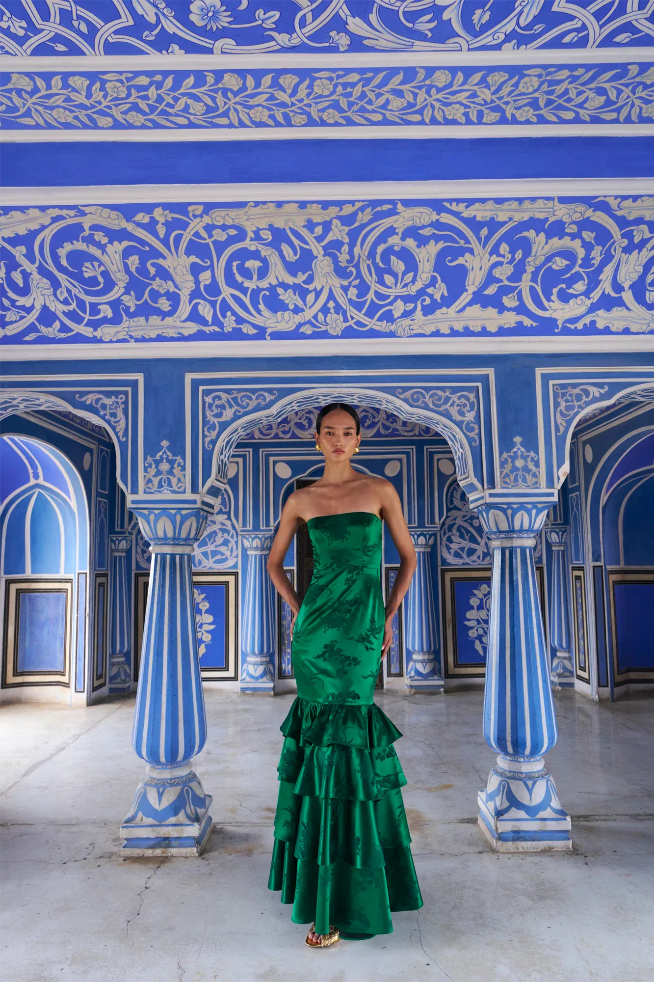 De Castro Dresses Emerald Mermaid Gown