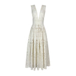 De Castro Dresses Ivory Garden Plunge Dress