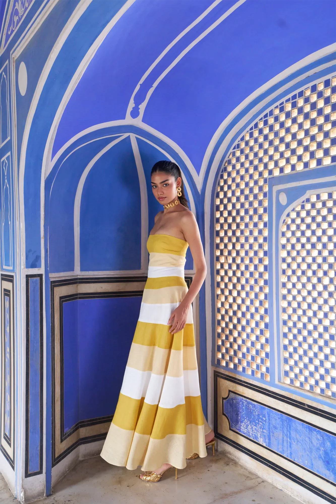 De Castro Dresses Yellow Horizon Dress