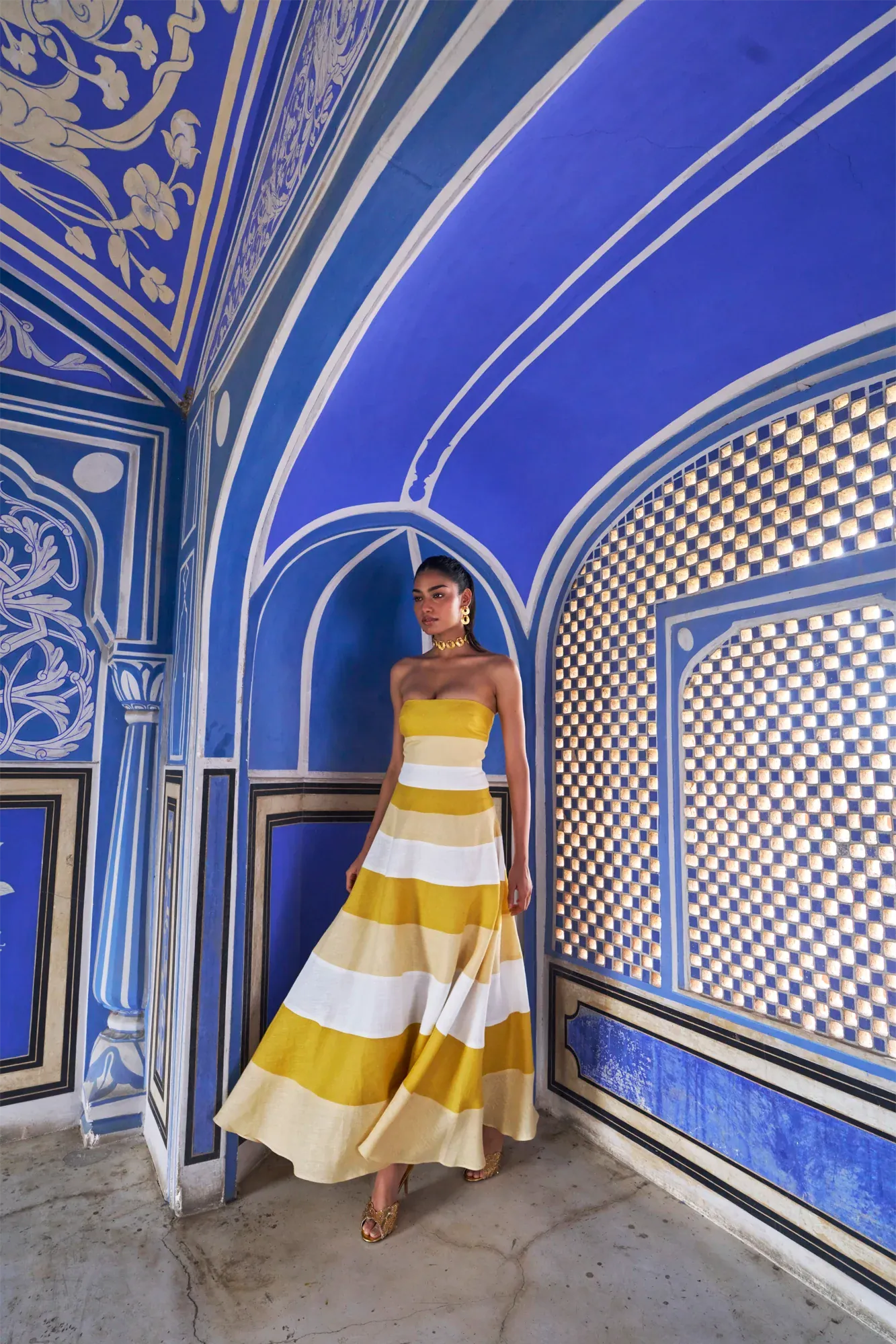 De Castro Dresses Yellow Horizon Dress