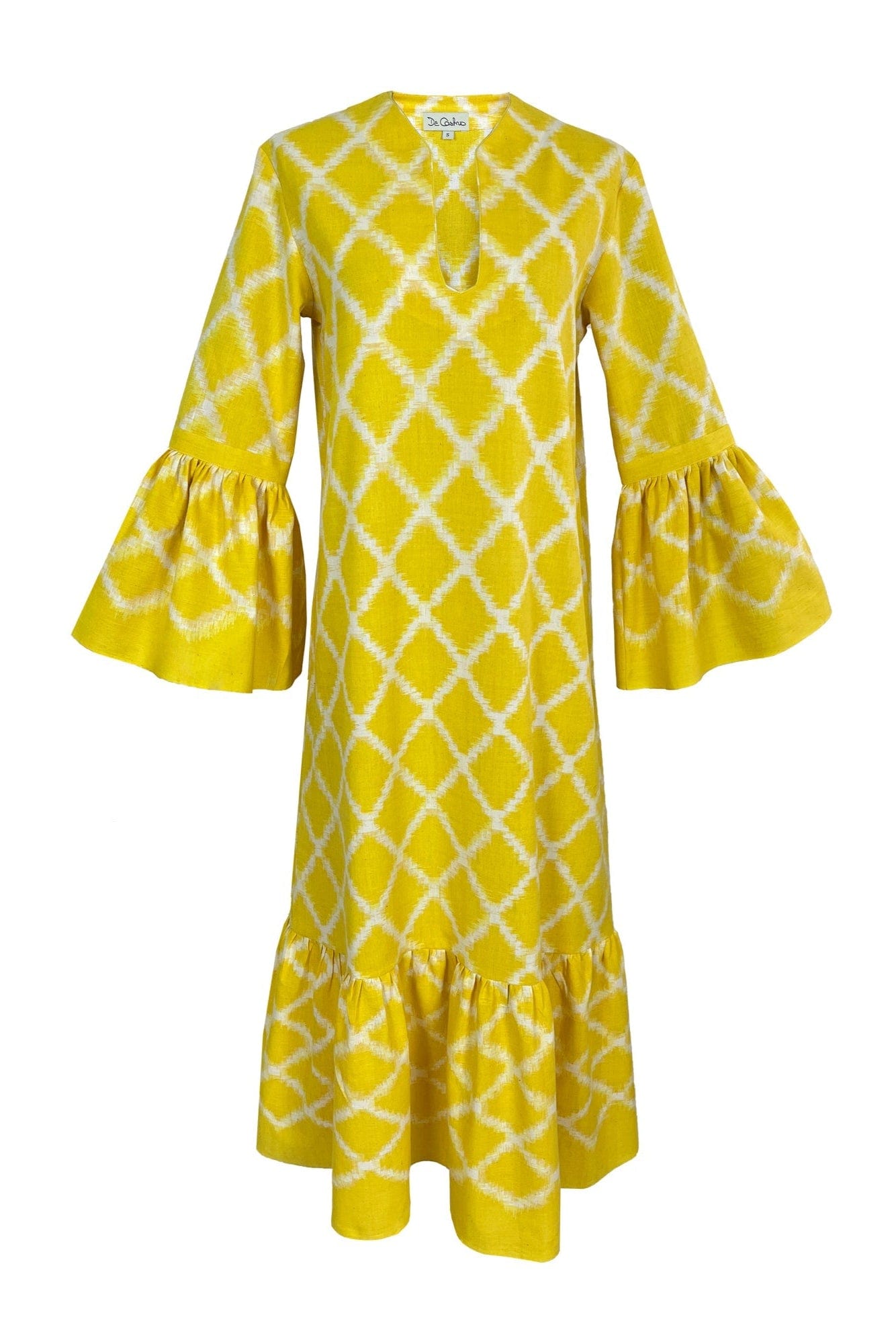 De Castro Dresses Yellow Rhombus Dress