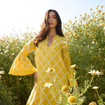 De Castro Dresses Yellow Rhombus Dress