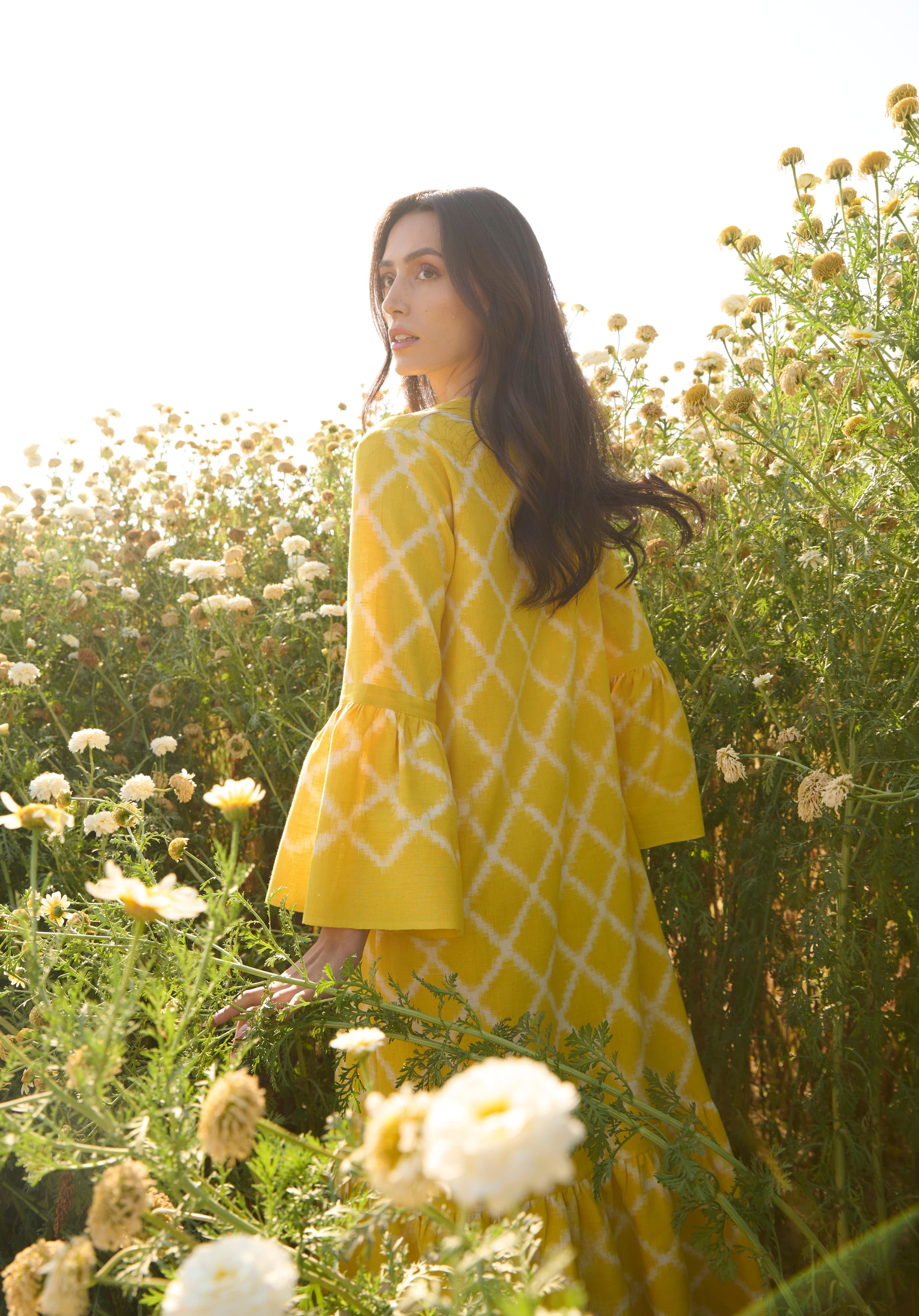 De Castro Dresses Yellow Rhombus Dress