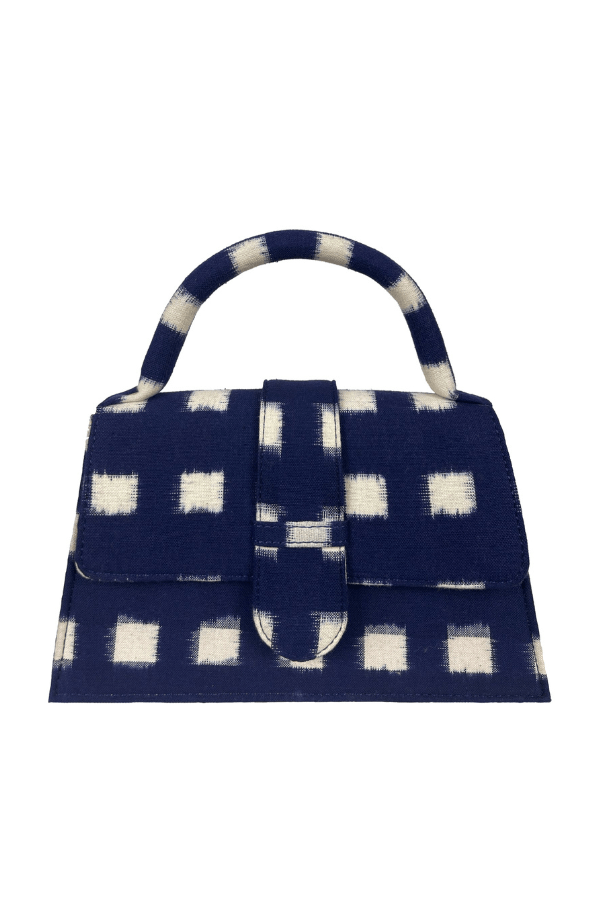 De Castro Handbags Navy Checkmate Navy Checkmate Bag