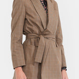 Eddy Blazer With Waist Tie