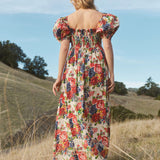 Eddy Dress Aurora Puff Sleeve Maxi Dress