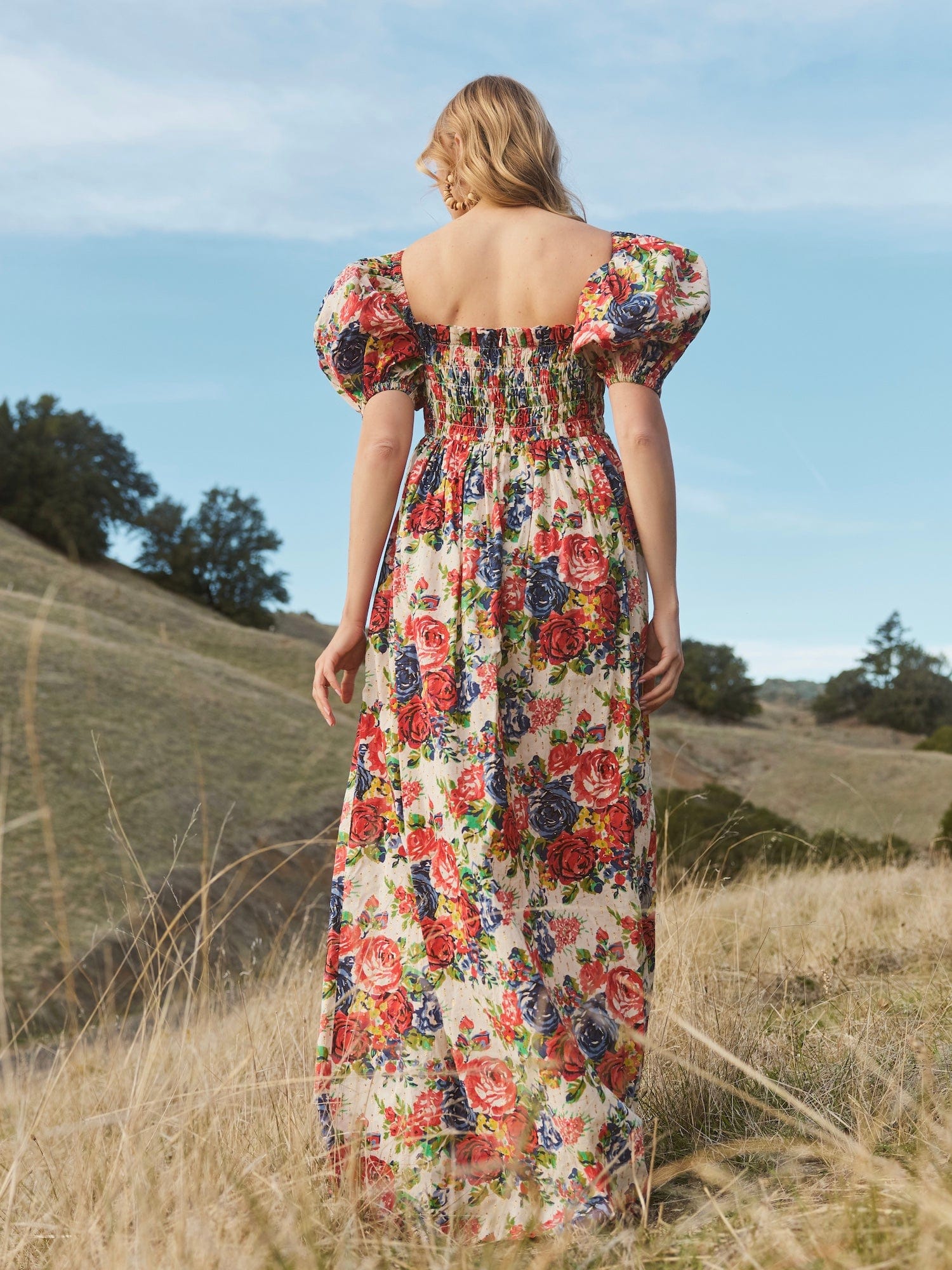 Eddy Dress Aurora Puff Sleeve Maxi Dress